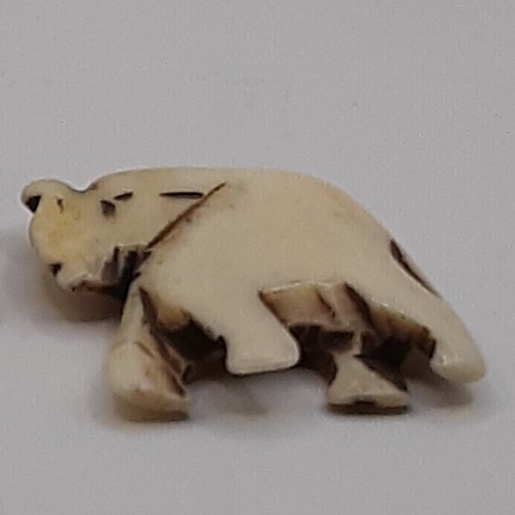 Elephants Pendants African Tribal Yak Bones 1" Set of 2 DIY - Picture 6 of 10